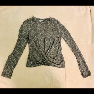 Grey twist long sleeve